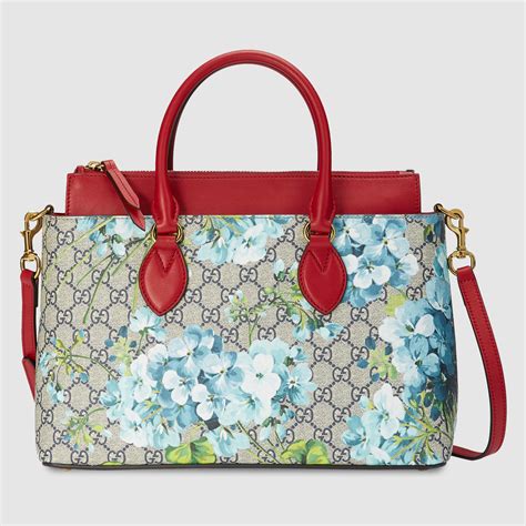 gucci purse with blue flowers|gucci vintage tote.